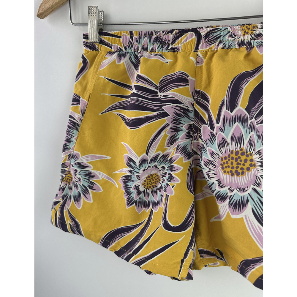 Patagonia Women's 4" Baggies Shorts Boardshort Floral Yellow Women's Size XS - Picture 3 of 12